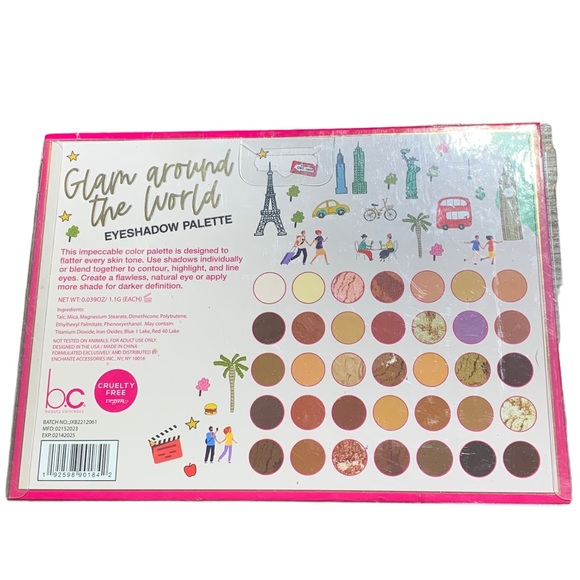 New BC Beauty Concepts Glam Around the World eyeshadow palette cruelty free - Picture 6 of 10